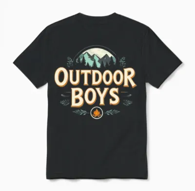 Outdoor Boys Unisex T-Shirt - Black