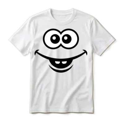 Smiling Face (smile / Happy / Lucky / Funny) Unisex T-Shirt - White