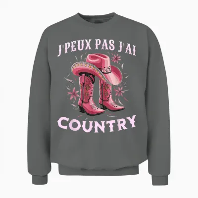 Women's Country Humour Dance Country Western Unisex Sweatshirt - Graphite Heather
