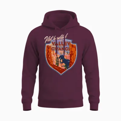 Visit Beautiful Valley of the Gwangi Unisex Hoodie - Maroon