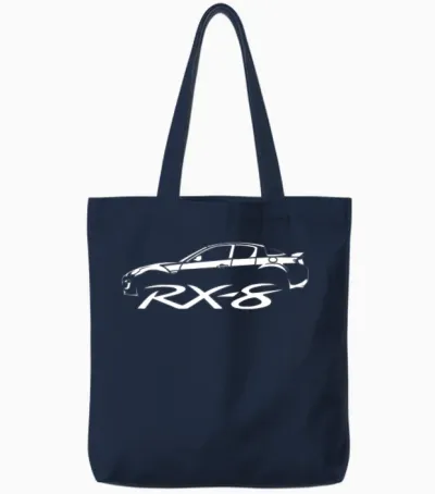 Mazda Rx-8 Sports Car Tote Bags - Navy