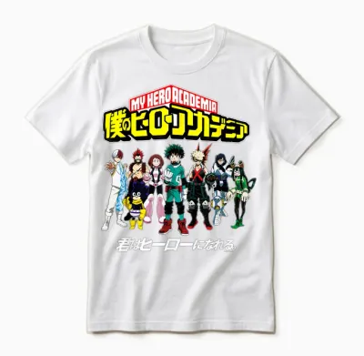 My Hero Academia Class 1a Group Shot Anime Unisex T-Shirt - White