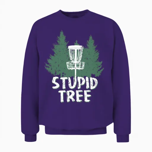 Disc Golf Set Disc Golf Disc Golfing Bag Disc Golf Unisex Sweatshirt in Purple