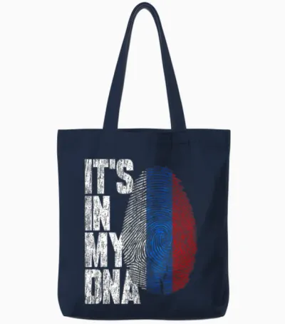It's in My Dna Russian Hispanic Russia Tote Bags - Navy