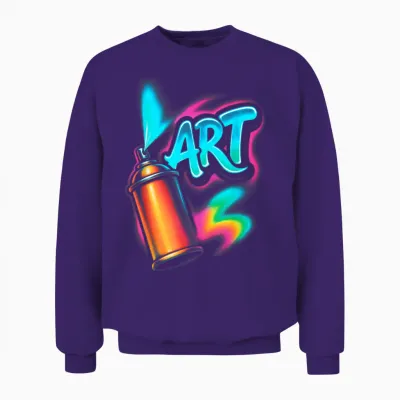 Graffiti Street Art Urban Painting Künstler Graffiti Künstler Unisex Sweatshirt - Purple
