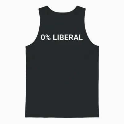 0 Percent Liberal 0% Unisex Tank Top - Black
