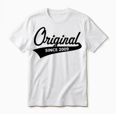 Original Since 2009 (year of Birth, Birthday / B) Unisex T-Shirt - White