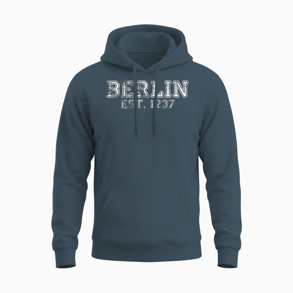 Stadt Berlin Est. 1237 Unisex Hoodie in Dark Heather