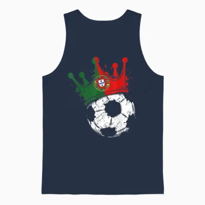 Portuguese Flag Fantasy Portugal Unisex Tank Top - Navy
