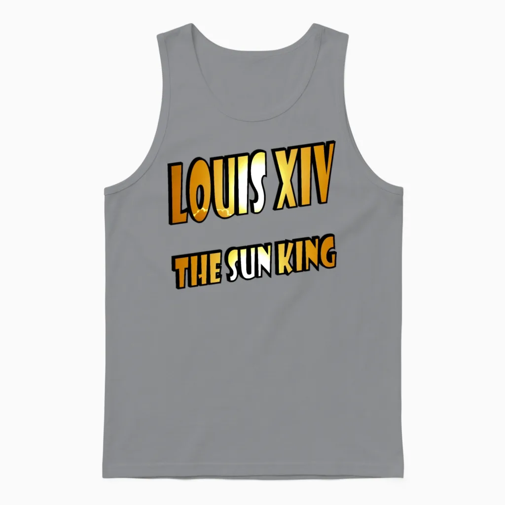 Sun King Louis Xvi Unisex Tank Top in Sport Grey