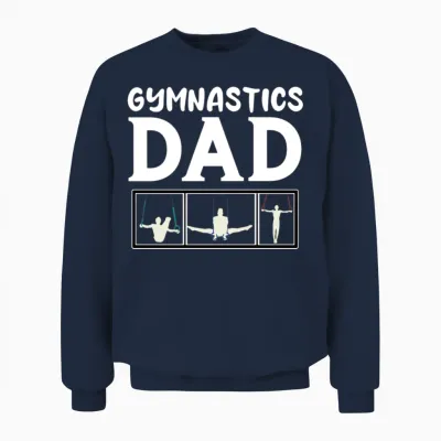 Gymnastics Dad Unisex Sweatshirt - Navy