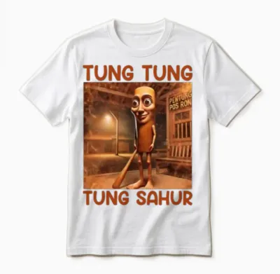 Ung Tung Tung Sahur – Viral Sahur Meme Unisex T-Shirt - White
