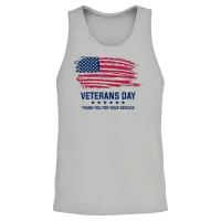 Veterans Day Classic Unisex Tank Top - Ash – 2