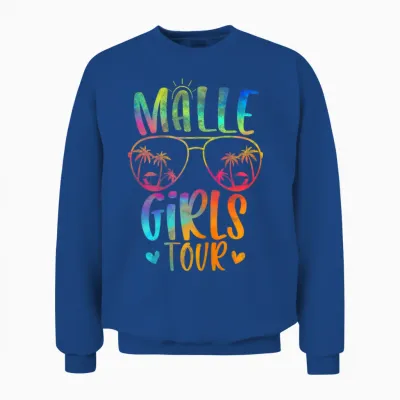 Women's Malle Girls Tour Girls' Evening Mallorca Party Holiday Unisex Sweatshirt - Royal