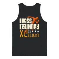 Cross Country Is Xcellent Marathon Race Xc Running Unisex Tank Top - Black – 1