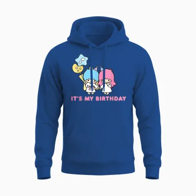 Little Twin Stars Its My Birthday Unisex Hoodie - Royal