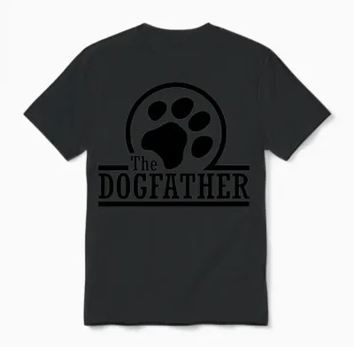 The Dogfather Unisex T-Shirt - Black