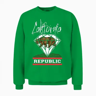 California Diamond Republic Unisex Sweatshirt - Irish Green