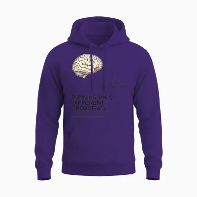 Laufen Auf Einer Anderen Frequenz Adhs Autismus Neurodivergent Unisex Hoodie - Purple
