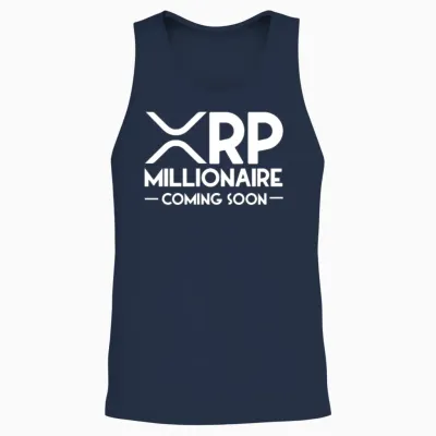 Xrp Millionaire Coming Soon Ripple Xrp Crypto Unisex Tank Top - Navy