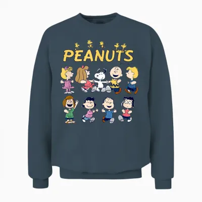 Peanuts - Friends Group Unisex Sweatshirt - Dark Heather