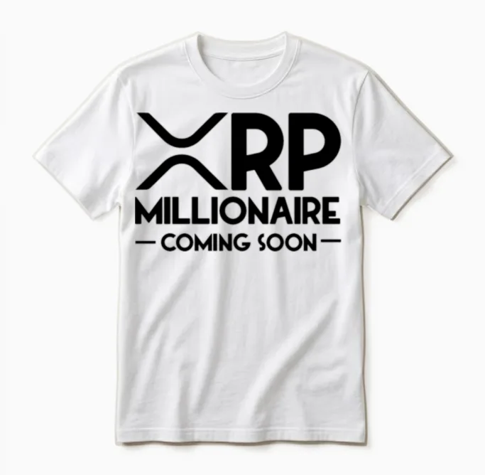 Xrp Millionaire Coming Soon Ripple Xrp Crypto Unisex T-Shirt in White