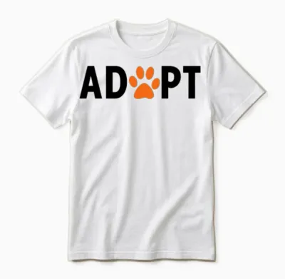 Adopt Dogs Unisex T-Shirt - White