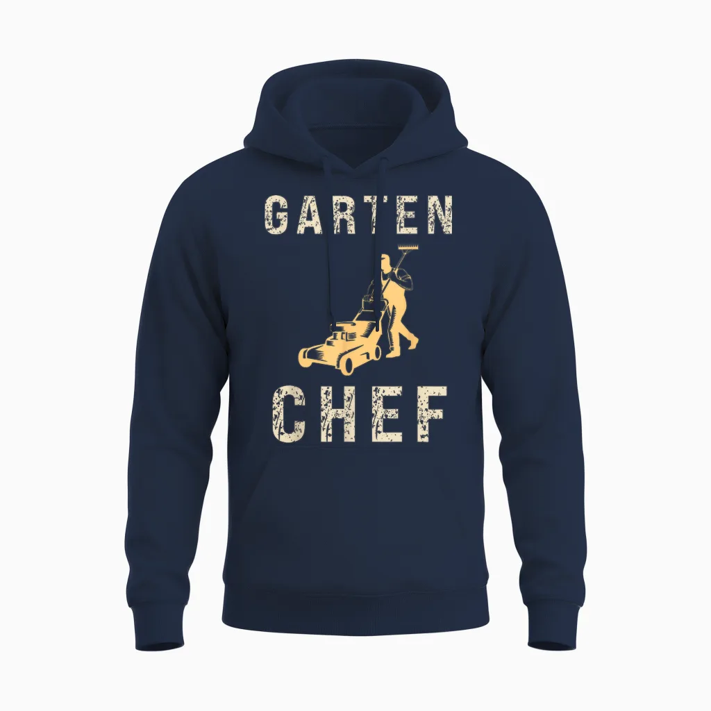 Gärtner Garten Chef Papa Opa Vatertag Unisex Hoodie in Navy