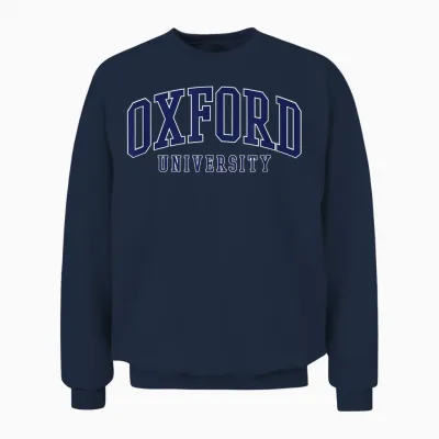 Oxford Bold Logo T-Shirt, Blue, S Unisex Sweatshirt - Navy