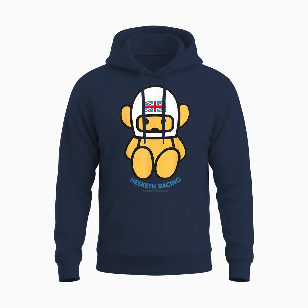 Uk World Champion Team Maskottchen Auto 70er Jahre Classic Unisex Hoodie in Navy