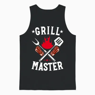 Grill Master Retro Vintage Unisex Tank Top - Black
