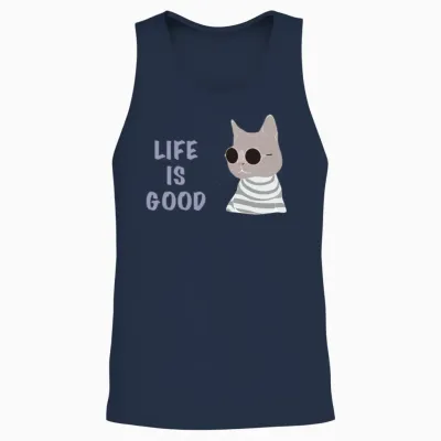 Funny Pictures Unisex Tank Top - Navy