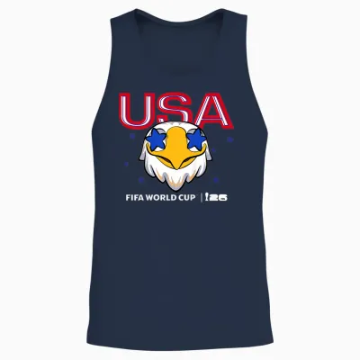 Enfant Fifa World Cup26 Usa Mascotte Stars Unisex Tank Top - Navy