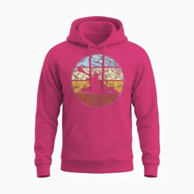 Kayak Retro Unisex Hoodie - Heliconia
