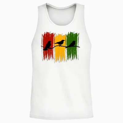 Good Rastafari Musik Vibes Only Rasta Jamaika Reggae Unisex Tank Top - White