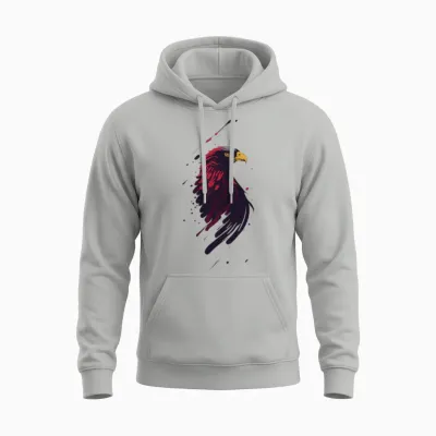 Fanny,beautiful Red Eagle Design .cool Eagl Design Unisex Hoodie - Ash