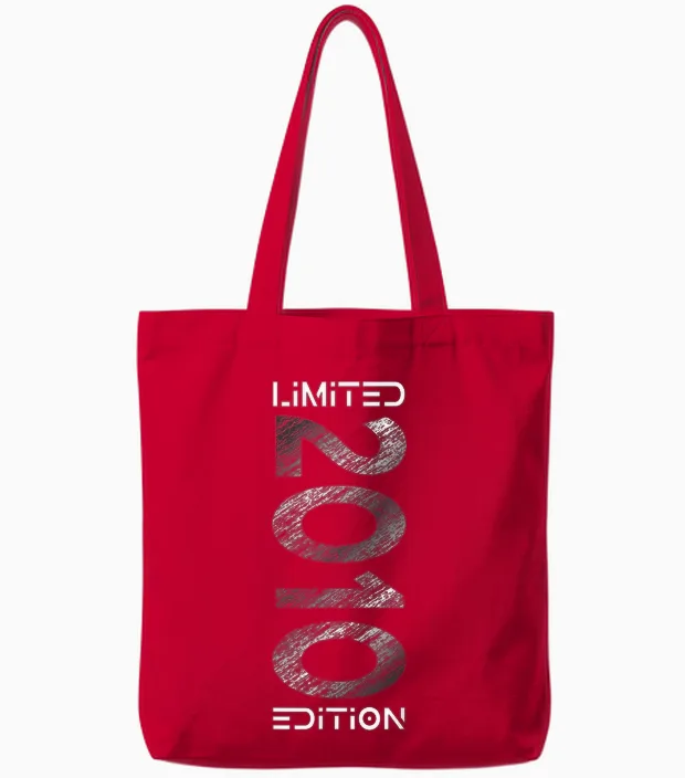 Limited Edition Jahrgang 2010 Junge Mädchen 16. Geburtstag Tote Bags in Red