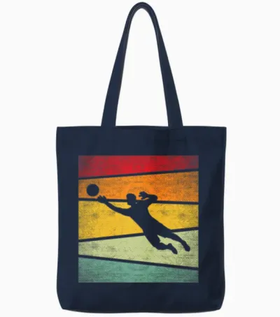 Keeper Retro Tote Bags - Navy