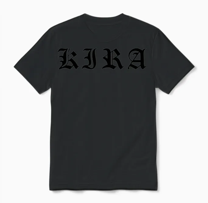 Kira Note Death Unisex T-Shirt in Black