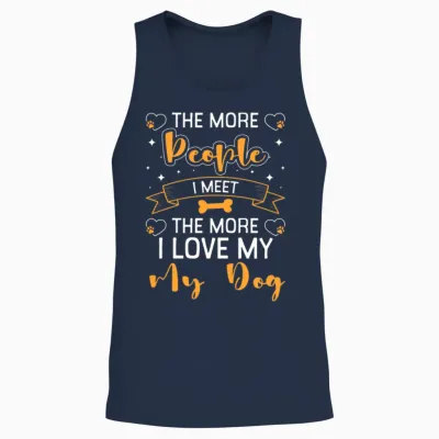 Dog Lover Dog Love Mistress Dog Breed Unisex Tank Top - Navy