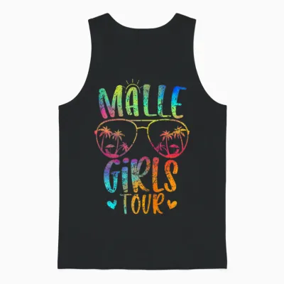 Malle Girls Tour Mädelsabend Mallorca Party Urlaub Unisex Tank Top - Black