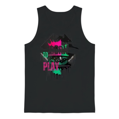 Street Culture Grunge Style Unisex Tank Top - Black