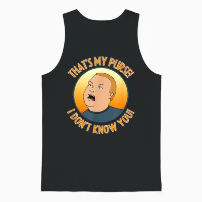 King of the Hill Bobby That's My Purse Yell Cartoon Unisex Tank Top - Black