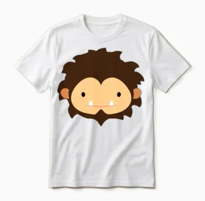 Sneaky Sasquatch Head Unisex T-Shirt - White