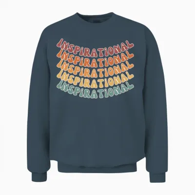 Inspirational Retro Colors Unisex Sweatshirt - Dark Heather