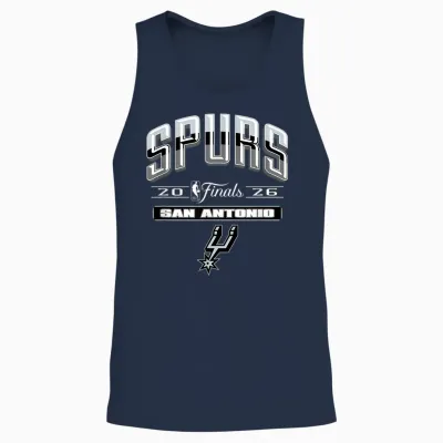 Nba 2026 Finals San Antonio Spurs Final Push Unisex Tank Top - Navy
