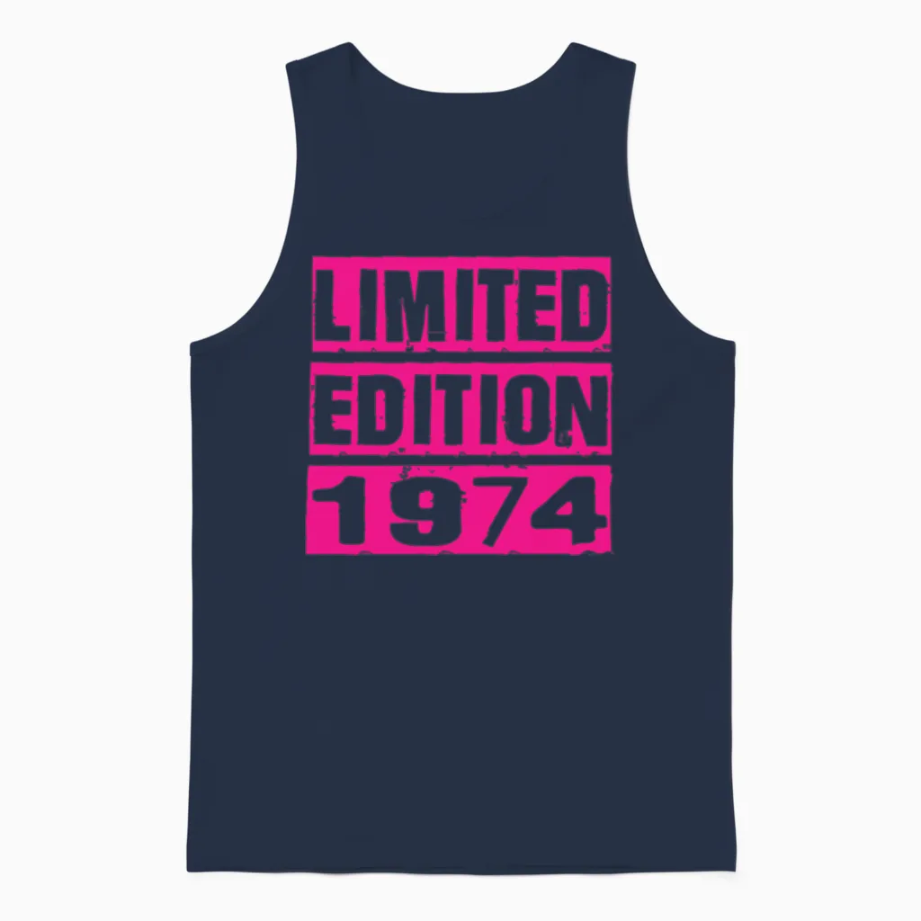 Limited Edition 1974 Unisex Tank Top in Navy