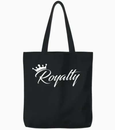 Royalty Tote Bags - Black