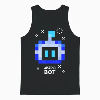 Astro Bot Rescue Mission Astro Bot Portrait Video Game Unisex Tank Top - Black