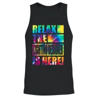 Relax the Lighting Designer Is Here Unisex Tank Top - Black – 2